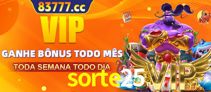 Banner promocional do sorte25 oferecendo 100% de recompensas adicionais contínuas para quem fizer o login diário (Daily sign-in), com um mascote de coelho.