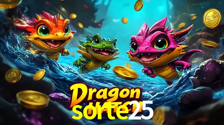 Arte promocional do jogo Dragon Hatch com três adoráveis dragões bebês nadando entre moedas de ouro, um dos slots mais divertidos para jogar no cassino sorte25.