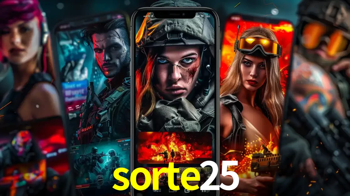 Montagem de telas de celular mostrando diversos personagens, masculinos e femininos, de um jogo de tiro, ilustrando a diversidade de equipes de e-sports para apostar no sorte25.