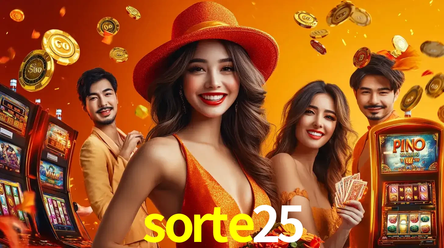 Grupo de amigos asiáticos sorrindo e se divertindo com máquinas de caça-níqueis em um ambiente festivo, celebrando suas vitórias nos jogos de cassino do sorte25.