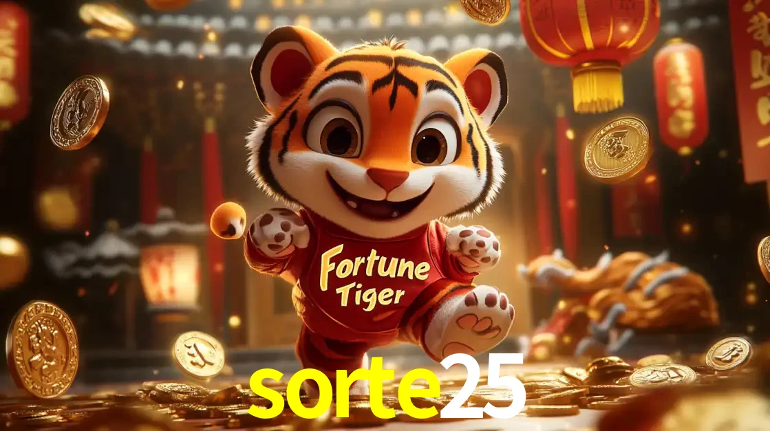 O alegre personagem do Fortune Tiger correndo sobre um caminho de moedas de ouro, simbolizando os grandes prêmios e a diversão do popular jogo de slot do sorte25.